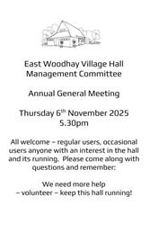 East Woodhay Village Hall AGM